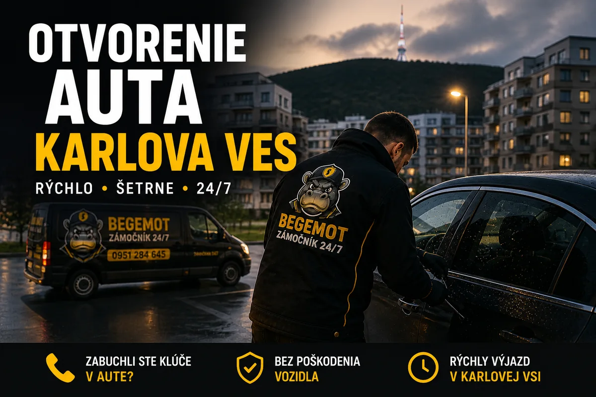 Otvorenie auta Karlova Ves
