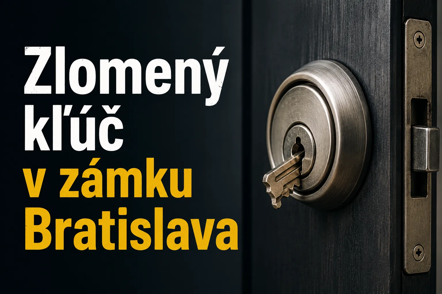 Zlomený kľúč v zámku Bratislava