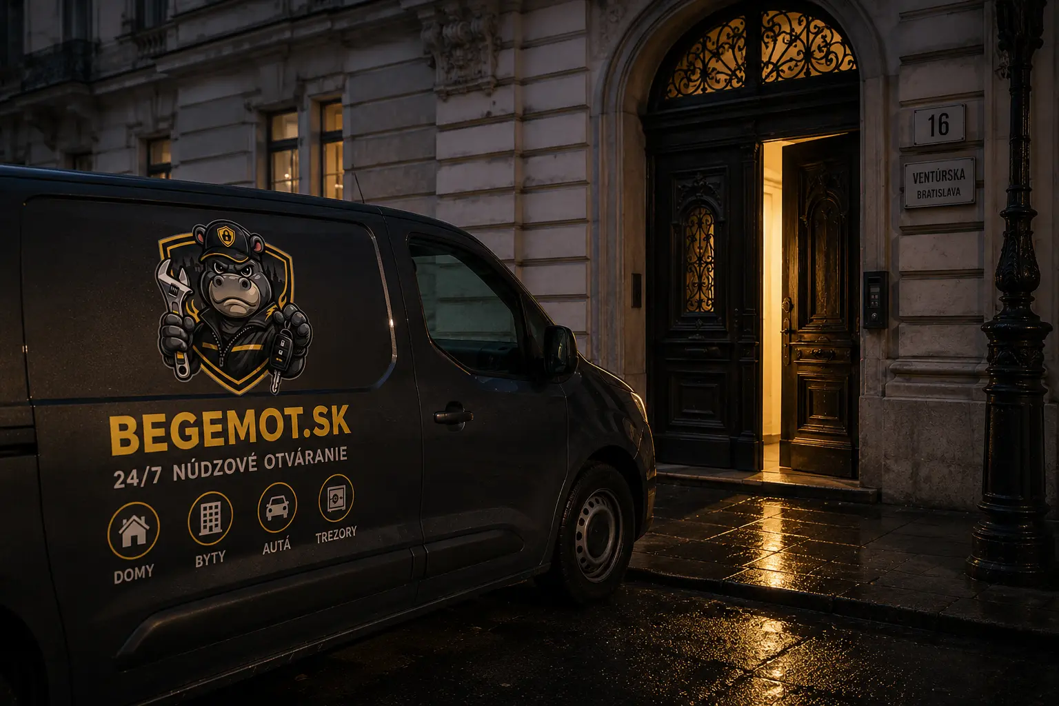 BEGEMOT Bratislava – núdzové otváranie dverí 24/7